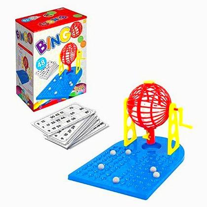 Imagem de Brinquedo Jogo do Bingo Para Família Com Globo + 48 Cartelas