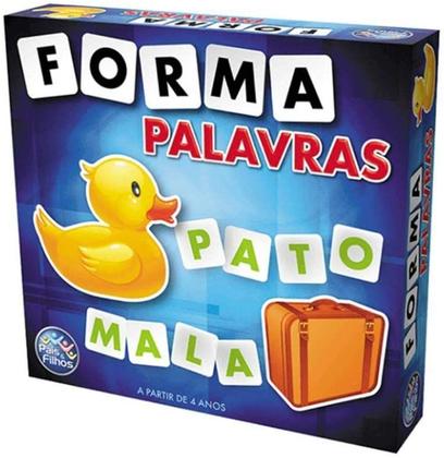 Imagem de Brinquedo Jogo Educativo Pegagogico Formando Palavras Infantil 4 anos