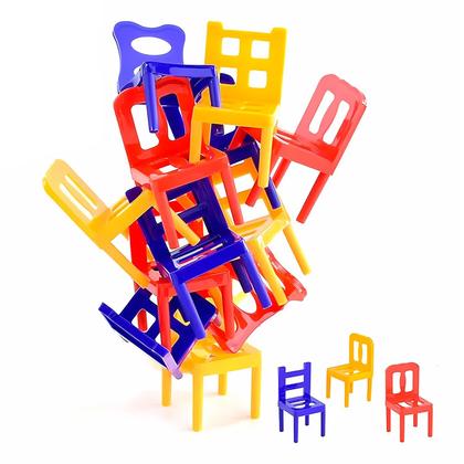 Imagem de Brinquedo Jogo Equilibra Cadeiras Educativo Com 24 Peças