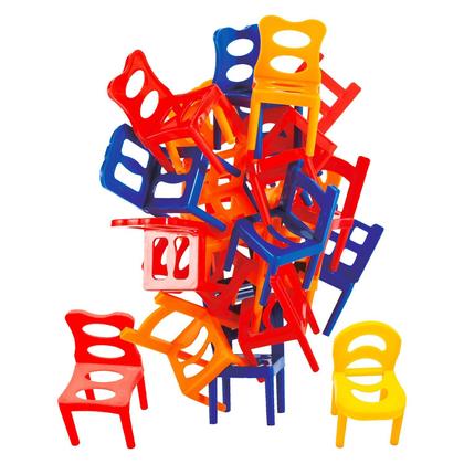Imagem de Brinquedo Jogo Equilibra Cadeiras Educativo Com 24 Peças