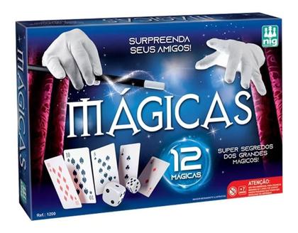 Imagem de Brinquedo Jogo Infantil Kit 12 Mágicas - Nig 1200