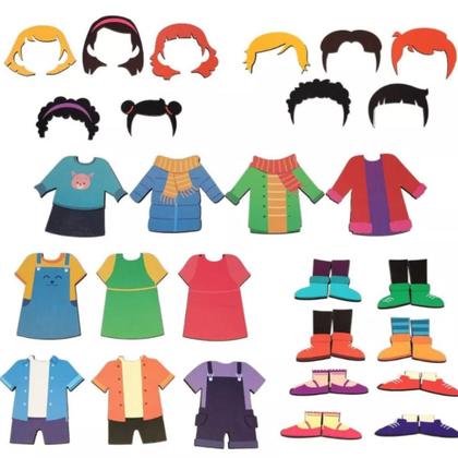 Imagem de Brinquedo Jogo Infantil  Me Vista Criança Autismo Presente Menino Menina 3 4 5 6 anos Terapia Austista TEA