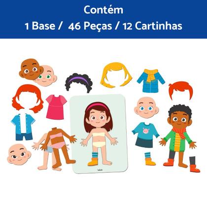 Imagem de Brinquedo Jogo Infantil  Me Vista Criança Autismo Presente Menino Menina 3 4 5 6 anos Terapia Austista TEA