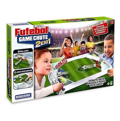 Imagem de Brinquedo Joguinho de Futebol 2 em 1 Jogo Gol a Gol e Discos