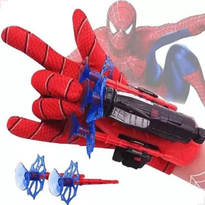 Imagem de Brinquedo Kit 2 Luva Homem Aranha Lança Teia Spider Man Brinquedo Infantil - Envio Rápido