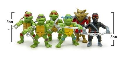 Imagem de Brinquedo Kit Tartarugas Ninjas 6 Bonecos