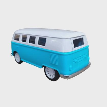 Imagem de Brinquedo Kombi Miniatura Coleção Fricção Escala 1:32 (Azul)