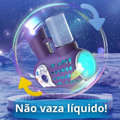 Imagem de Brinquedo Lança Bolhas De Sabão Arminha Automática C/ Luz Infantil Presente Natal