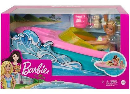 Imagem de Brinquedo Lancha Barbie Barco Com Boneca Mattel Grg30