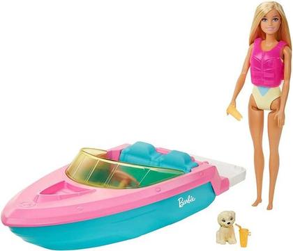 Imagem de Brinquedo Lancha Barbie Barco Com Boneca Mattel Grg30