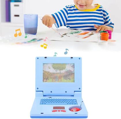 Imagem de Brinquedo Laptop infantil musical interativo com mouse Azul