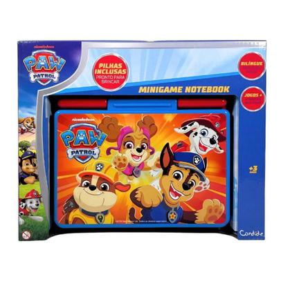 Imagem de Brinquedo Laptop Minigame Bilingue Patrulha Canina 19040 Candide