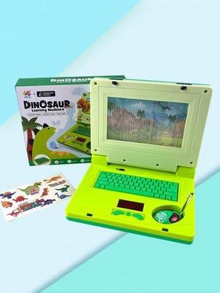 Imagem de Brinquedo Laptop Notebook Infantil Interativo Musical Luz Dinossauro