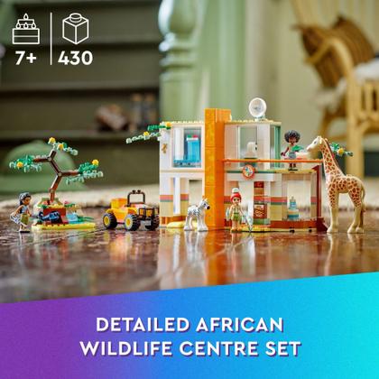 Imagem de Brinquedo LEGO Friends Mia's Wildlife Rescue 41717 com zebra e girafa
