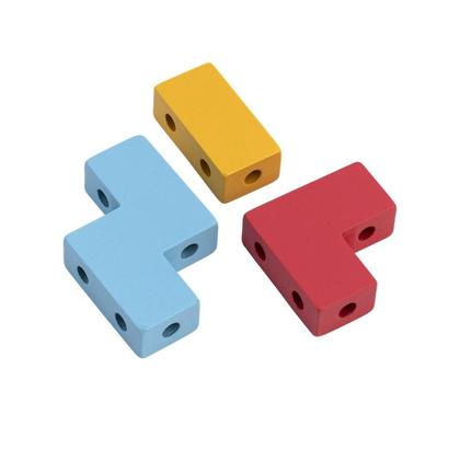 Imagem de Brinquedo Madeira Bloco De Encaixe Junior - 7 PÇS - BRW