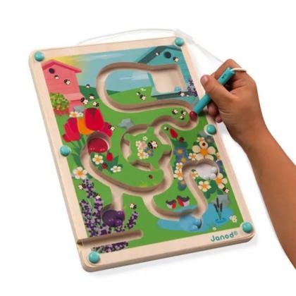 Imagem de Brinquedo Madeira Labirinto Magnetico Abelha Janod Sensorial