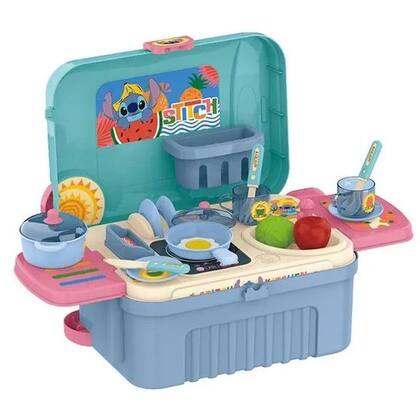 Imagem de Brinquedo Mala de Viagem 3 em 1 Cafe do STITCH Multikids