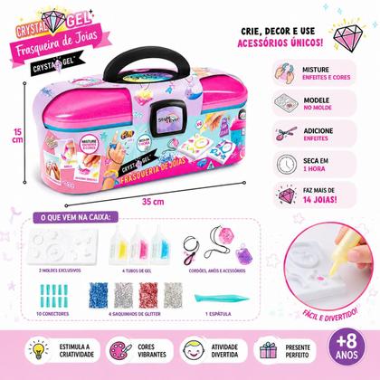 Imagem de Brinquedo Maleta Frasqueira De Pulseira Cryst Gel