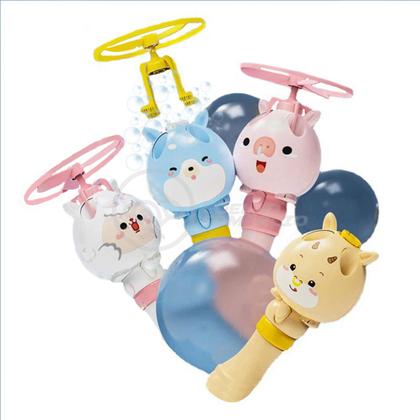 Imagem de Brinquedo Máquina de Bolhas Bubble Toy Soaring Voador Crianças Haste Desenhos Animados Porco Rosa 12