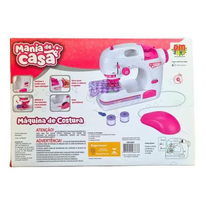 Imagem de Brinquedo Máquina de Costura Mania de Casa Com luz e Movimento DMT6667 - DM Toys