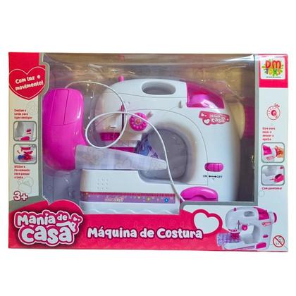 Imagem de Brinquedo Máquina de Costura Mania de Casa Com luz e Movimento DMT6667 - DM Toys