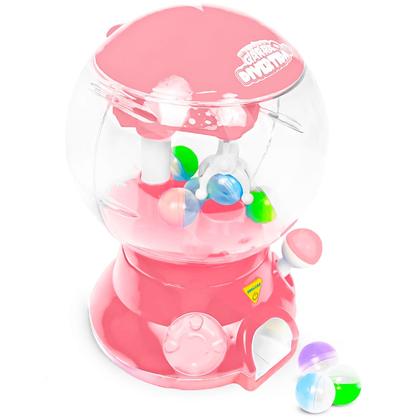 Imagem de Brinquedo Maquina De Garra Pega Bolinhas Divertida Com Luzes E Sons Cor Rosa - Dm Toys