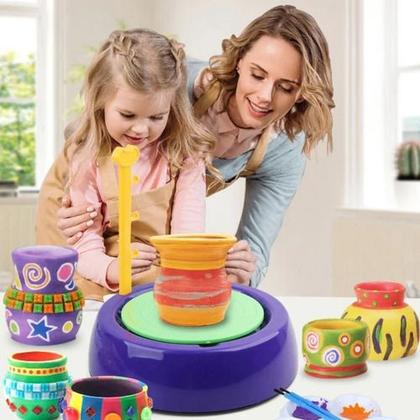 Imagem de Brinquedo Máquina De Modelar Vaso Cerâmica Art Criativa Kids