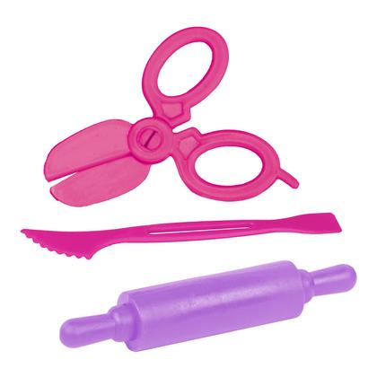 Imagem de Brinquedo Massinha De Modelar Disney Para Crianças Temática Minnie Mouse Com Acessórios Coloridos - Cotiplás