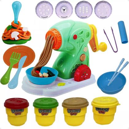 Imagem de Brinquedo Massinha Modelar Maquina Macarrão 18 Pçs Divertida