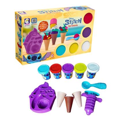 Imagem de Brinquedo Massinha Sorveteria Do Stitch Disney Cotiplás