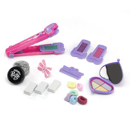 Imagem de Brinquedo Menina Kit Infantil Mechas Coloridas Para Pintar O Cabelo Com, Brilho, Lavável E Seguro, Dermatologicamente Testado Mega Compras