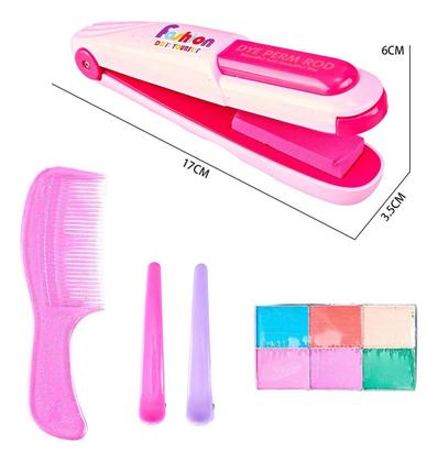 Imagem de Brinquedo Menina Mechas De Cabelo Colorida Pintar Cabelo Polibrinq