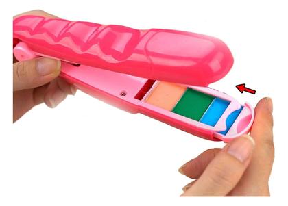 Imagem de Brinquedo Menina Mechas De Cabelo Colorida Pintar Cabelo Polibrinq