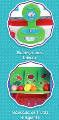 Imagem de Brinquedo Mercadinho C/ Balança Cotiplás-2438 Azul