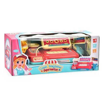 Imagem de Brinquedo Mercadinho Infantil Caixa Registradora Scanner Com Som