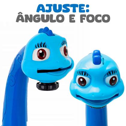 Imagem de Brinquedo Mesa De Pintura Projetora Infantil Dinossauro Cor Azul Mesinha De Desenho