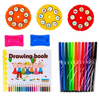 Imagem de Brinquedo Mesa De Pintura Projetora Infantil Dinossauro Cor Azul Mesinha De Desenho