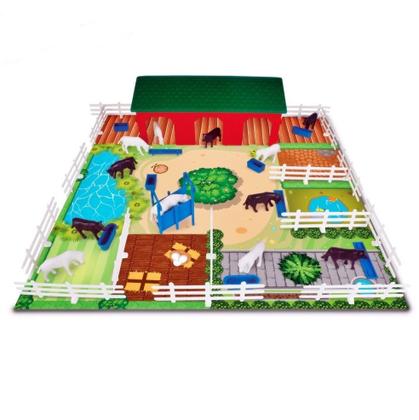 Imagem de Brinquedo Minha Fazenda 41 Peças Cavalo Vaca Cerca Celeiro - Nig Brinquedos