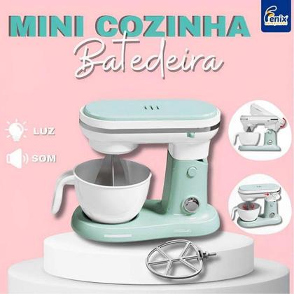 Imagem de Brinquedo Mini Batedeira Infantil Acessórios Cozinha Recomendado +3 Anos Fenix - LKC-992