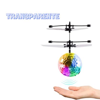 Imagem de Brinquedo Mini Bola Drone Voadora Infravermelho Sensor de Apoximação Luz Carregador USB Voa de Verdade