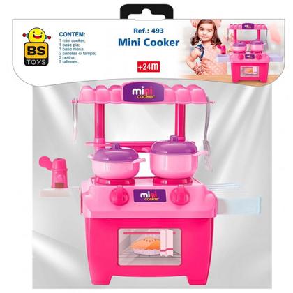 Imagem de Brinquedo Mini Cozinha Panelinhas Cozinheira Fogão Infantil