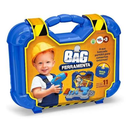 Imagem de Brinquedo Mini Kit Maleta Bag Ferramentas - 11 Peças