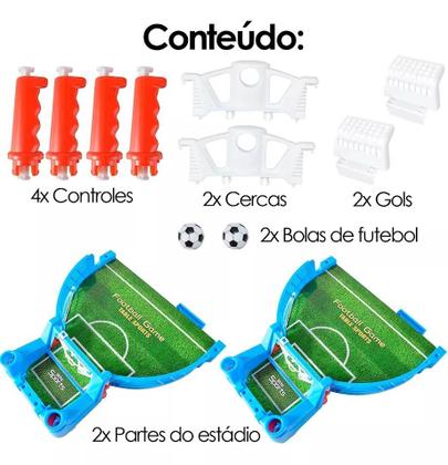 Imagem de Brinquedo Mini Mesa Jogo Futebol Game Menino Pebolim Pinball