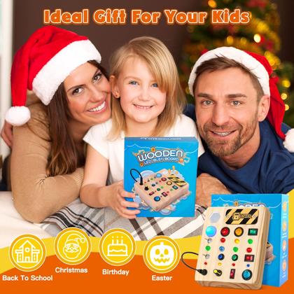 Imagem de Brinquedo Montessori Busy Board TINTECUSA com iluminação de 1 a 6 anos