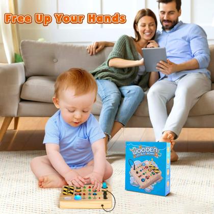 Imagem de Brinquedo Montessori Busy Board TINTECUSA com iluminação de 1 a 6 anos