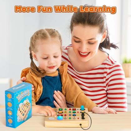 Imagem de Brinquedo Montessori Busy Board TINTECUSA com iluminação de 1 a 6 anos