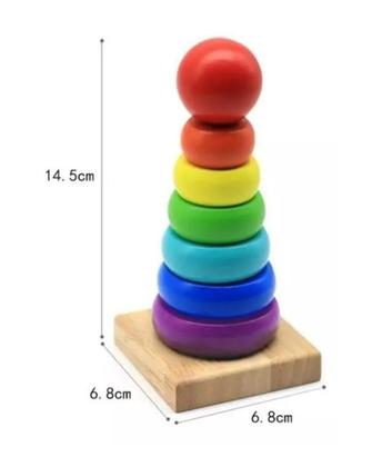 Imagem de Brinquedo Montessori: Torre Multi Peças. Estimule O