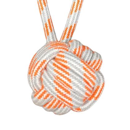 Imagem de Brinquedo Mordedor de Corda Pet Cachorro Cães Colorido Laranja 