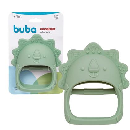 Imagem de Brinquedo Mordedor Mãozinha Verde Para Bebê 16233 - Buba