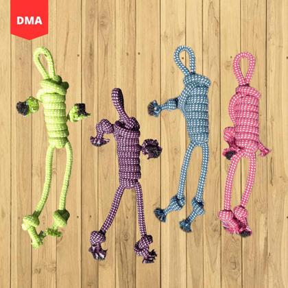 Imagem de Brinquedo Mordedor Pet Corda Trançada Resistente de Algodão 30cm Clean p/ Cachorro Adulto